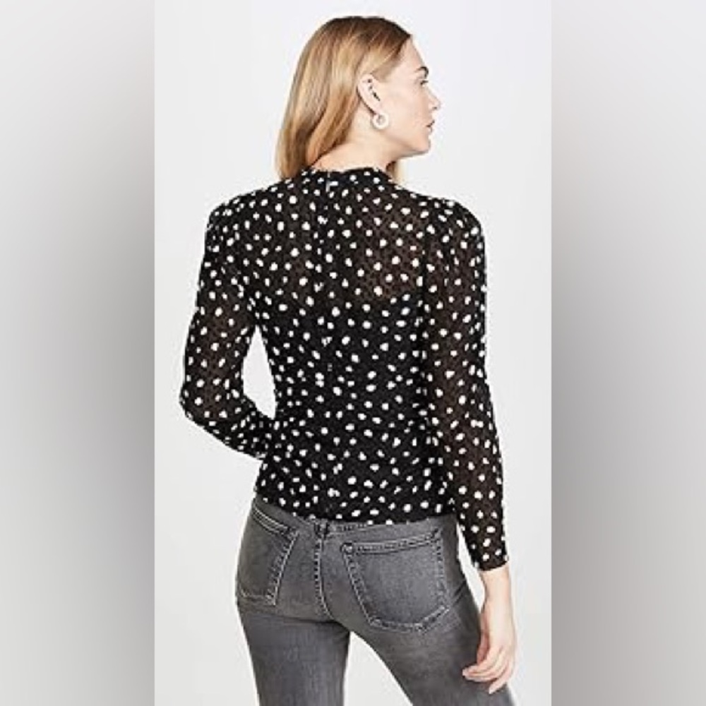 Rebecca Taylor silk burnout blouse , excellent condition